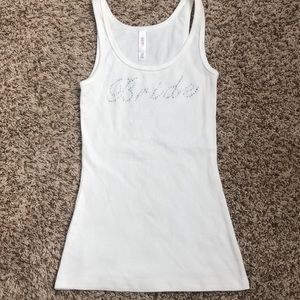 Bridal tank top!